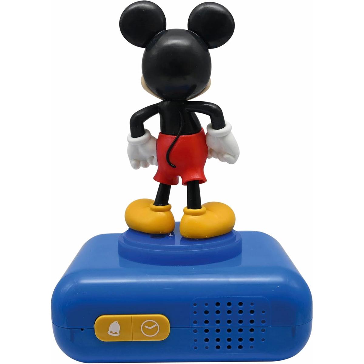 Lexibook Disney Mickey Nightlight Alarm Clock LCD Backlit Screen 6 Sounds Snooze Blue - Image 3