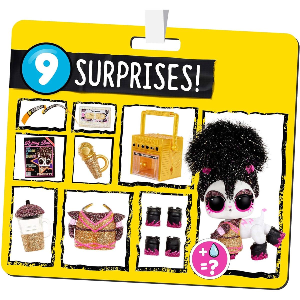 LOL Surprise! Remix Pets Collectible Toy Figure with Real Hair 9 Surprises Accessories & Song Lyrics - Image 5