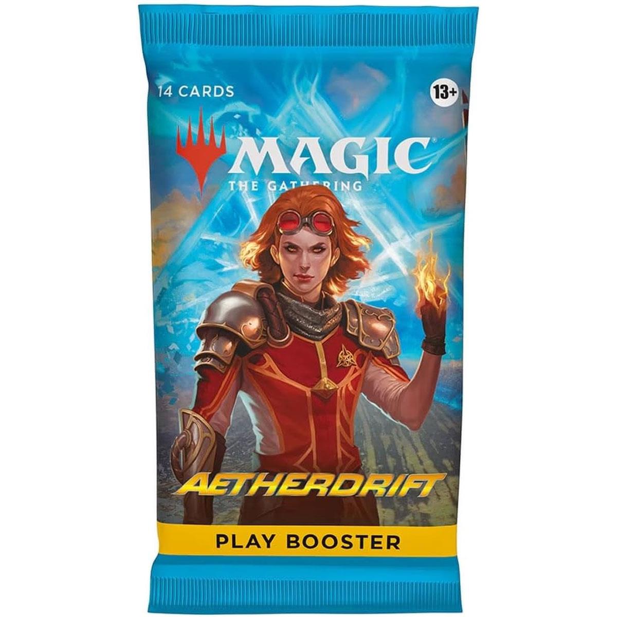 Magic The Gathering Aetherdrift Play Booster Pack – 14 Cards Traditional Foil Fantasy Trading Card Game