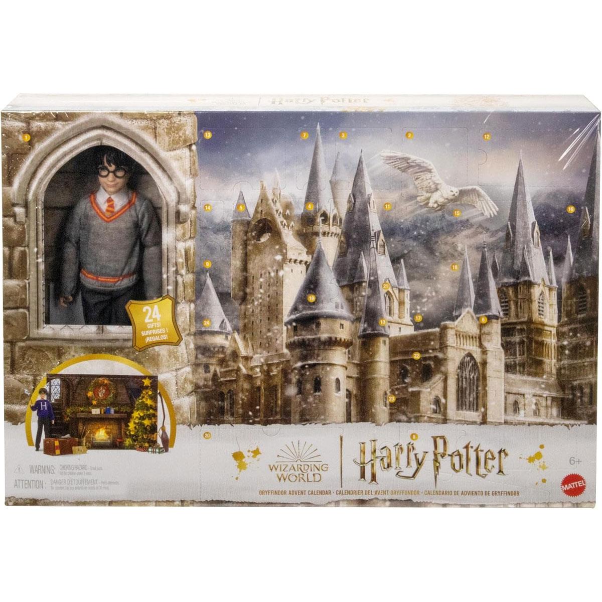 Mattel Harry Potter Gryffindor Advent Calendar with 12-Inch Fashion Doll and 24 Accessories Multicolor