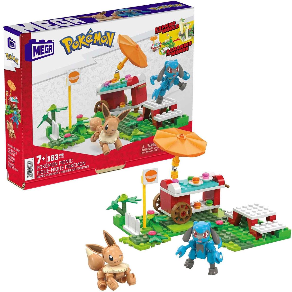Mega Pokemon Adventure Builder Picnic Building Set with Eevee & Riolu