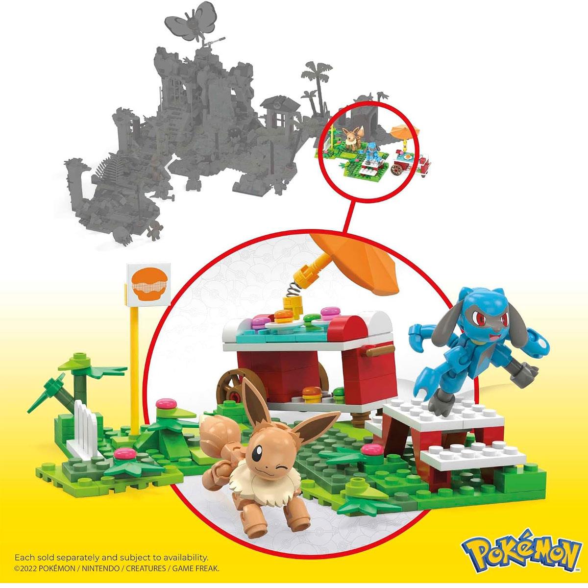 Mega Pokemon Adventure Builder Picnic Building Set with Eevee & Riolu - Image 5