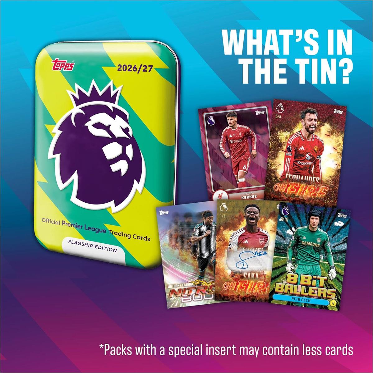 Topps Flagship Premier League 2026/27 Trading Cards Mega Tin 3 40 Cards 2 On Fire 2 Pink Voltage Parallels - Image 7