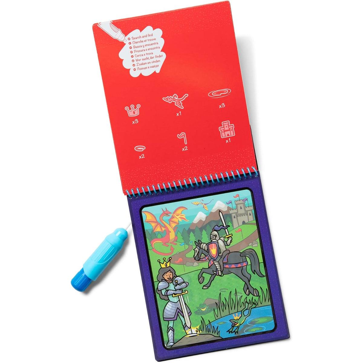 Melissa & Doug Water WOW! Adventure Reusable Water-Reveal Activity Pad with Pen 4 Pages Travel Book Ages 3+ - Image 4