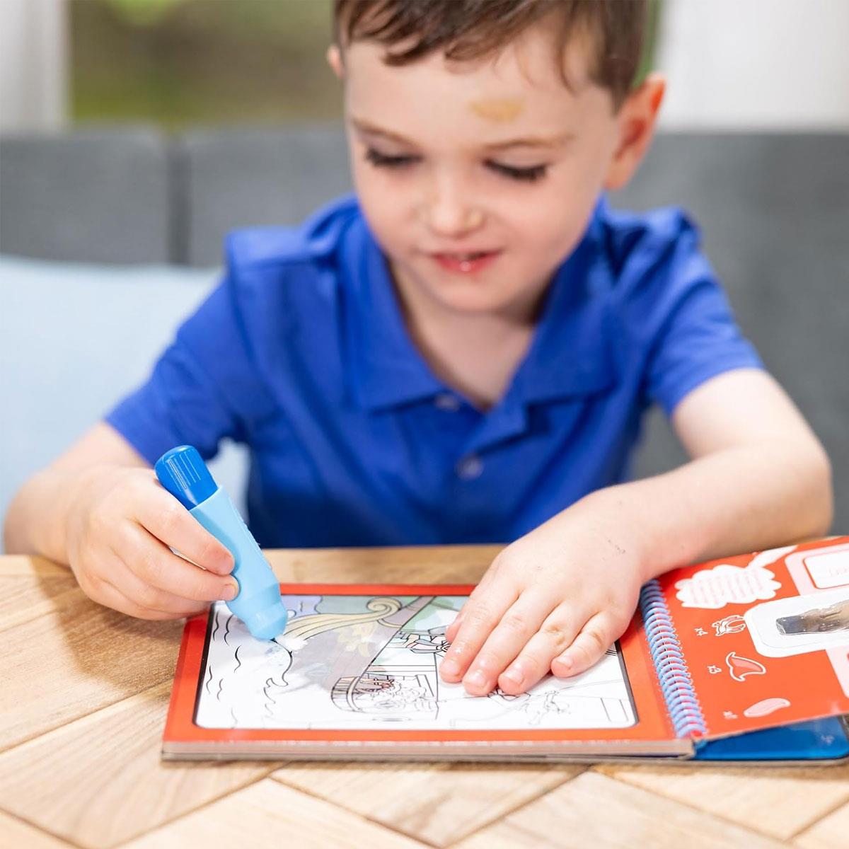 Melissa & Doug Water WOW! Adventure Reusable Water-Reveal Activity Pad with Pen 4 Pages Travel Book Ages 3+ - Image 8