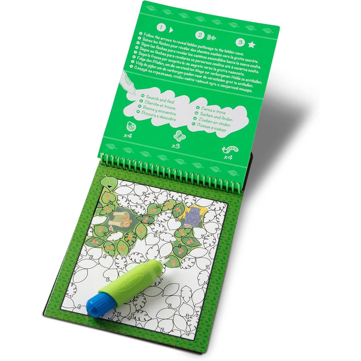 Melissa & Doug Water Wow! Adventure Pathways Reusable Water-Reveal Activity Pad with Pen 4 Boards Ages 5+