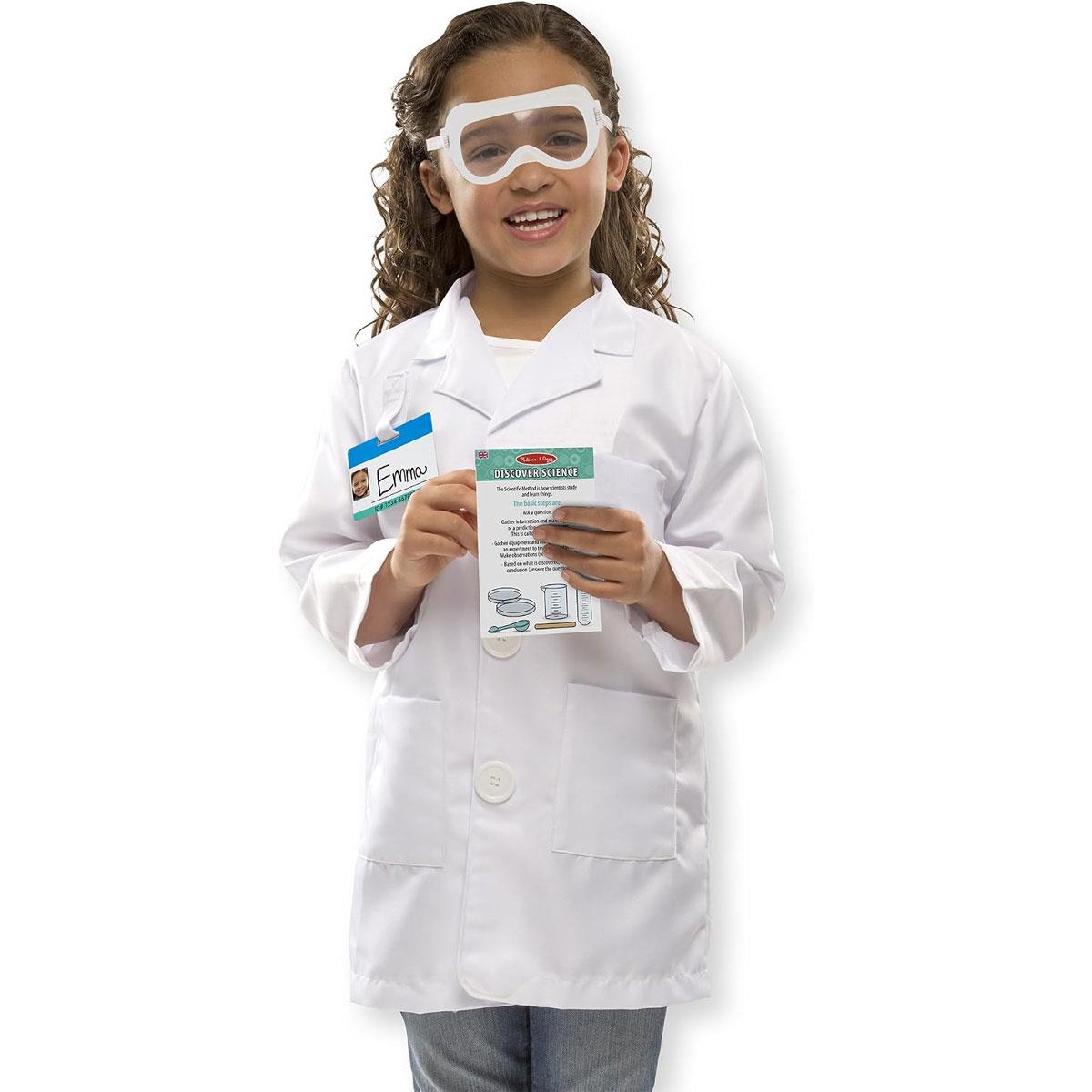 Melissa & Doug Scientist Role Play Costume Set Lab Coat & Science Accessories White Ages 5-8 - Image 4