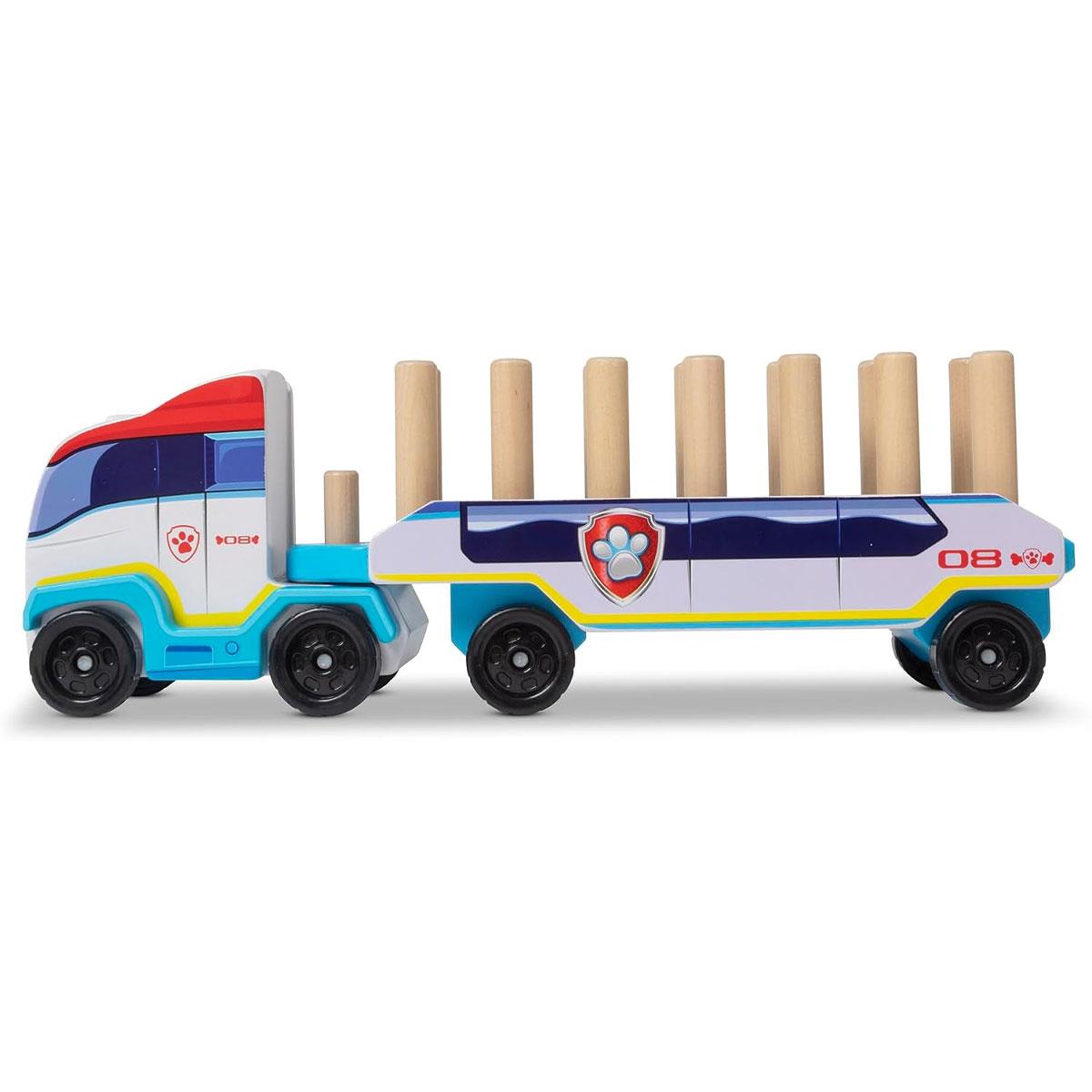 Melissa & Doug PAW Patrol Wooden ABC Block Truck with 33 Pieces Alphabet & Number Blocks Multicolor Ages 3+ - Image 4