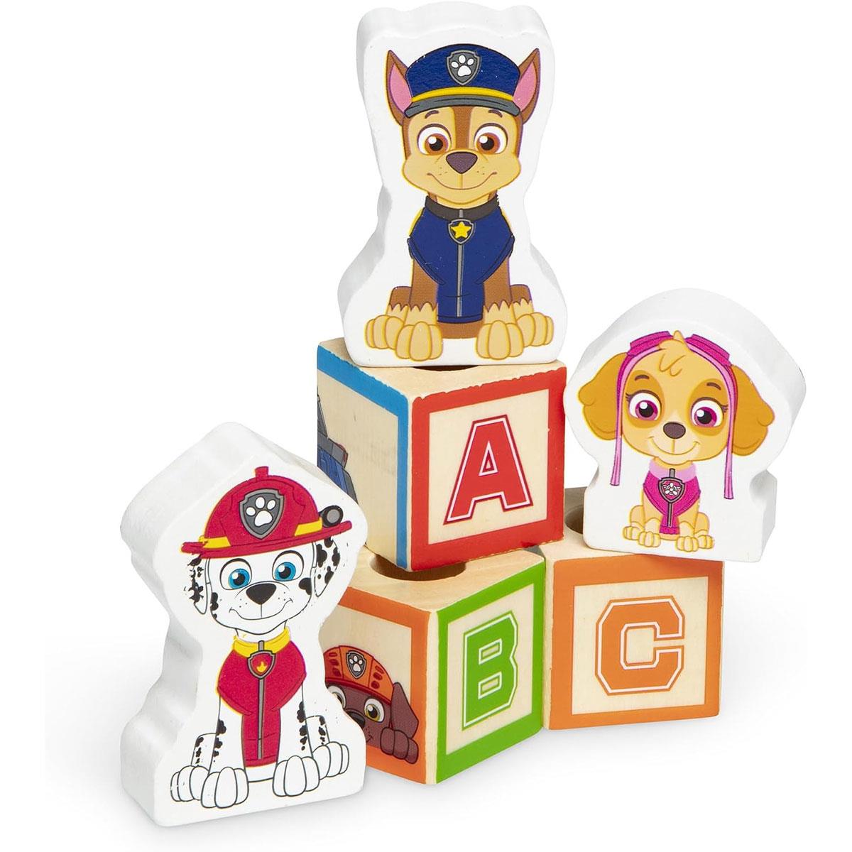 Melissa & Doug PAW Patrol Wooden ABC Block Truck with 33 Pieces Alphabet & Number Blocks Multicolor Ages 3+ - Image 9