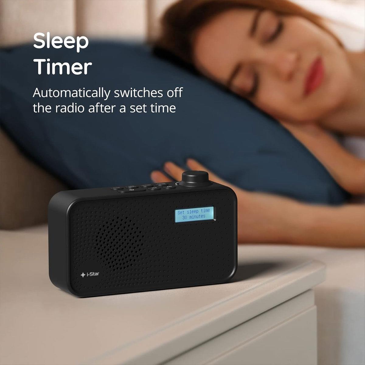 i-Star Portable DAB/DAB+ FM Digital Radio - Black 1200mAh Battery USB Charging LCD Display 60 Presets - Image 6
