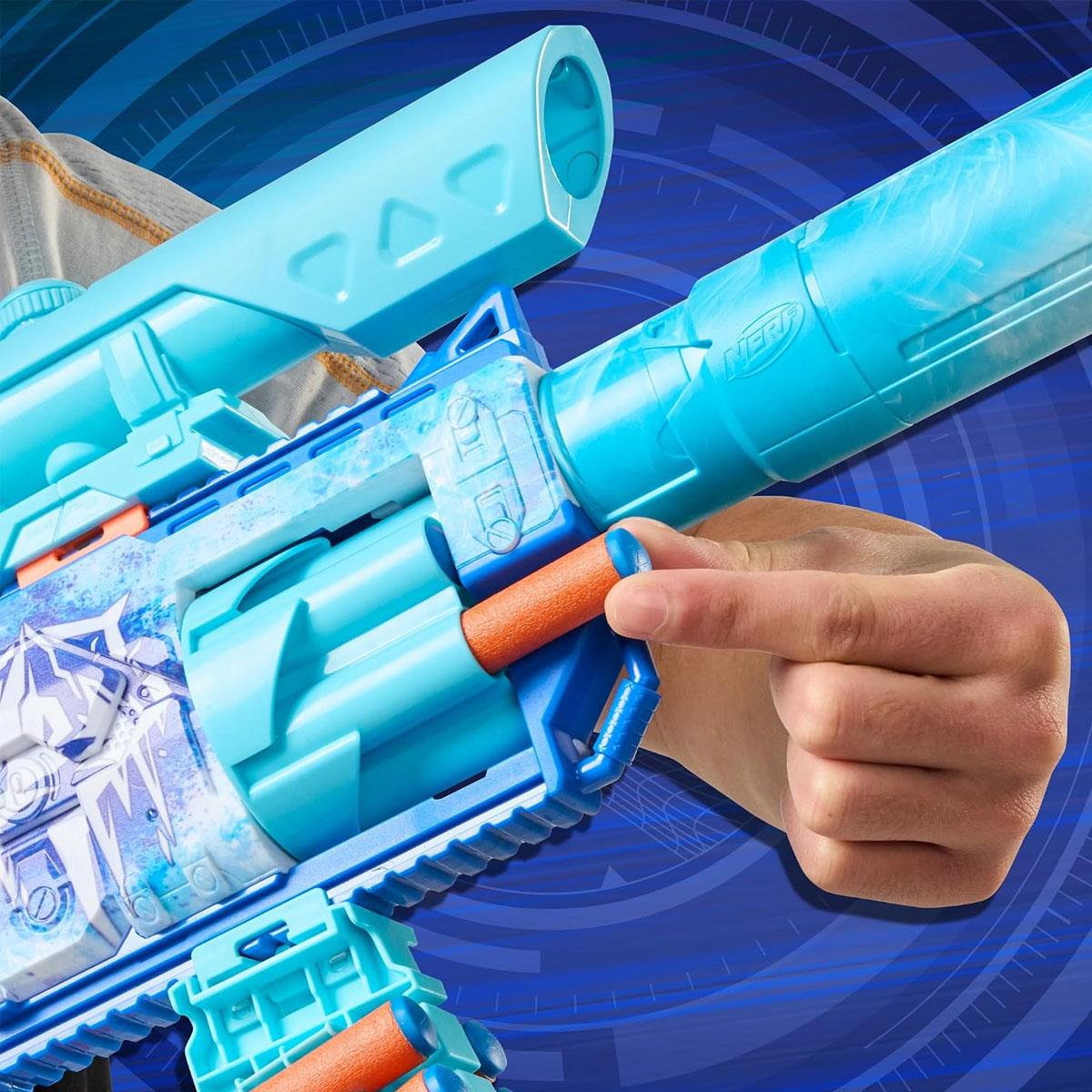 Nerf Loadout FrostFusion Blaster with 4 Interchangeable Attachments and 30 N1 Darts Blue - Image 5
