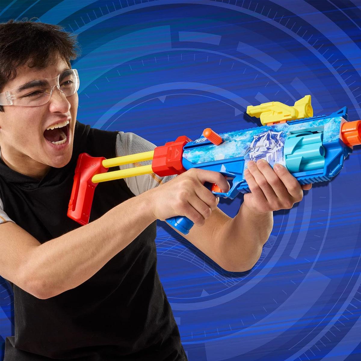 Nerf Loadout FrostFusion Blaster with 4 Interchangeable Attachments and 30 N1 Darts Blue - Image 6