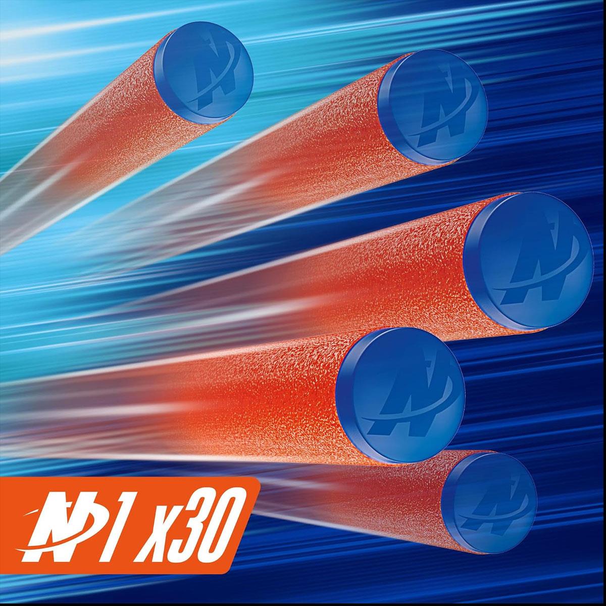Nerf Loadout FrostFusion Blaster with 4 Interchangeable Attachments and 30 N1 Darts Blue - Image 8
