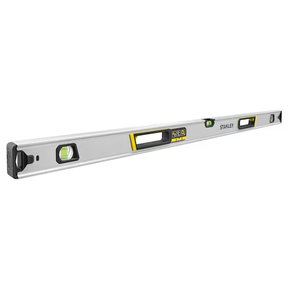 Stanley FATMAX XTREME Box Beam Spirit Level 1200mm - Aluminium 0.5mm/m Accuracy 3 Vials Removable End Caps - Image 2
