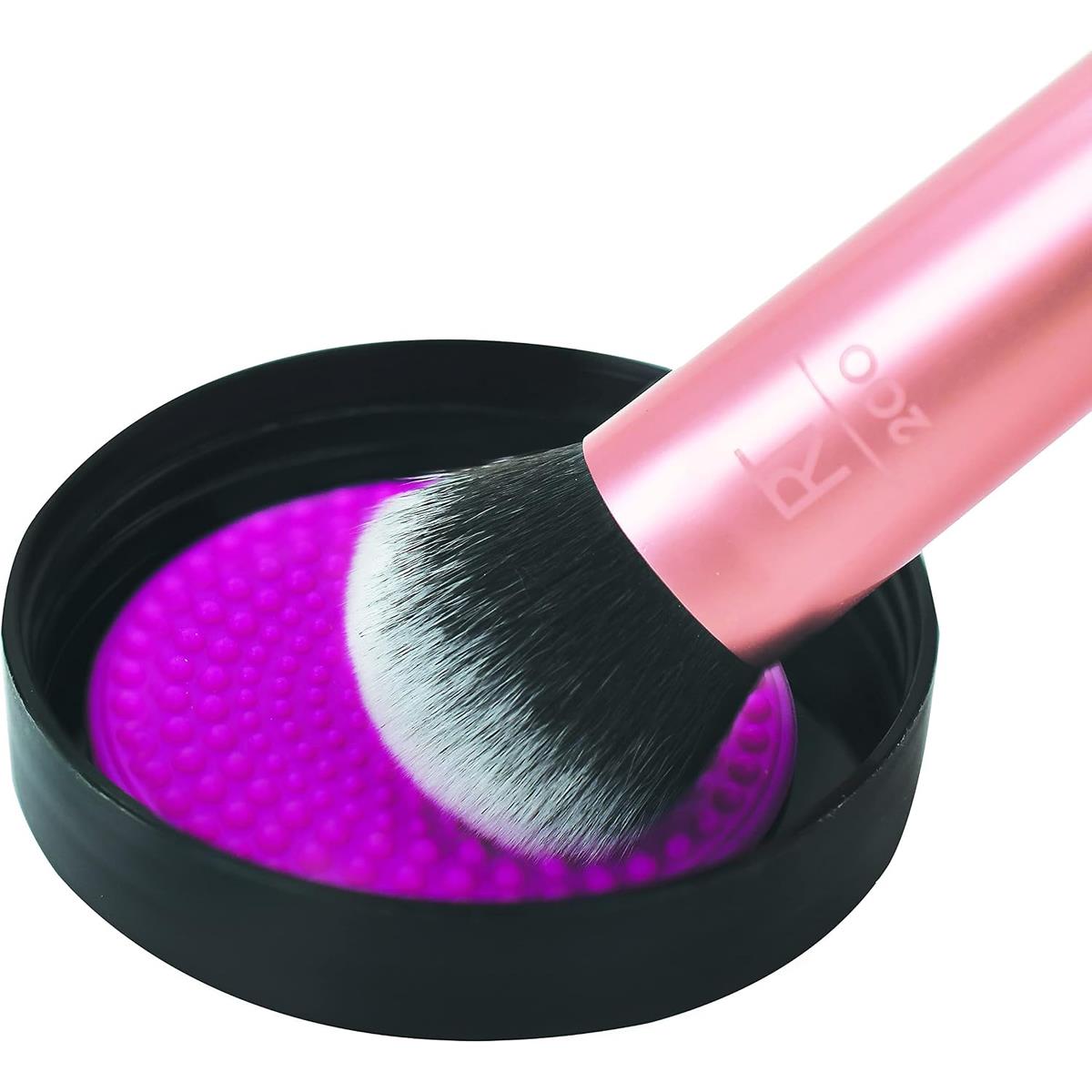 Real Techniques Brush Cleansing Balm And Cleaning Mat Silicone Makeup Brush Cleaner Mess-Free Swirl And Rinse - Image 4