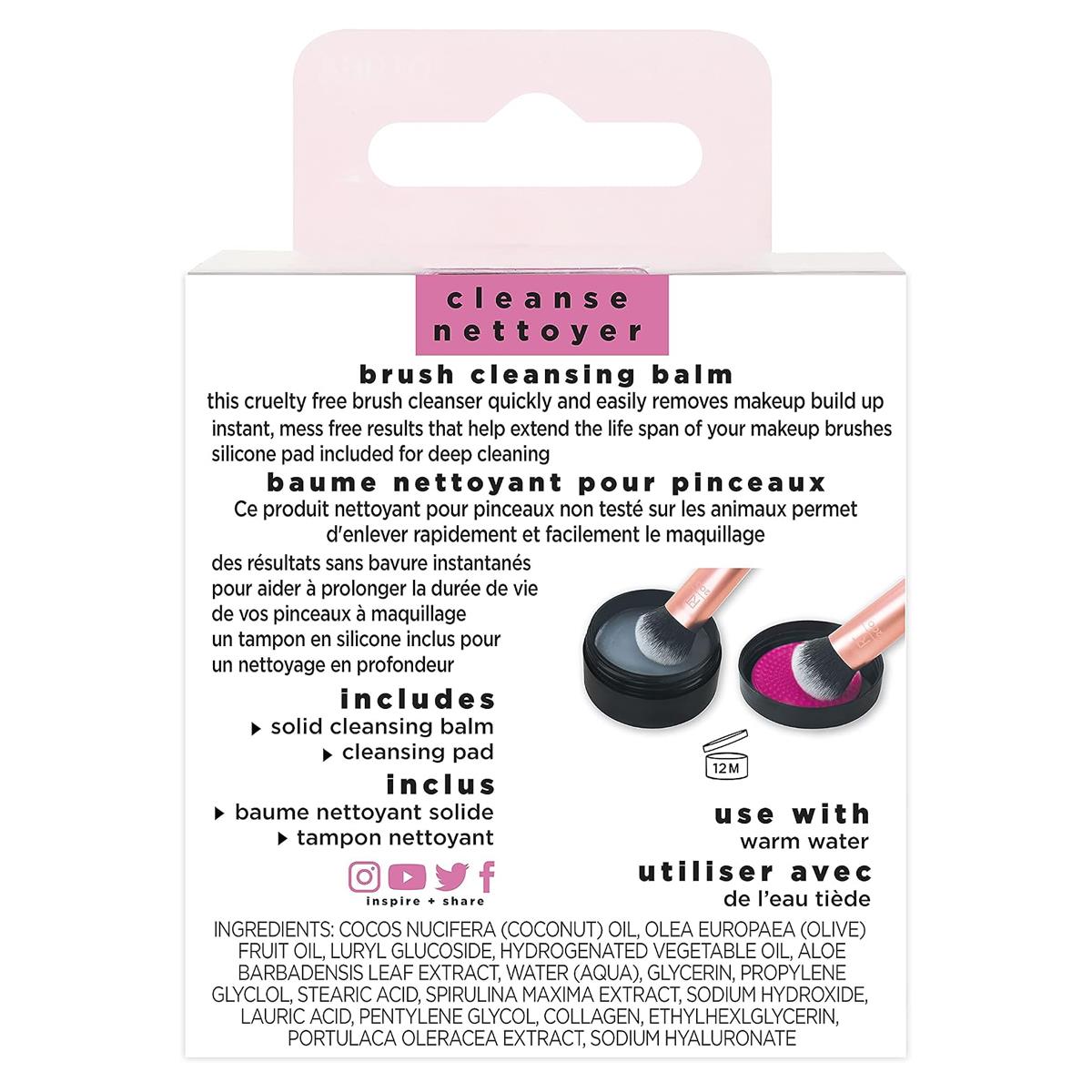 Real Techniques Brush Cleansing Balm And Cleaning Mat Silicone Makeup Brush Cleaner Mess-Free Swirl And Rinse - Image 6