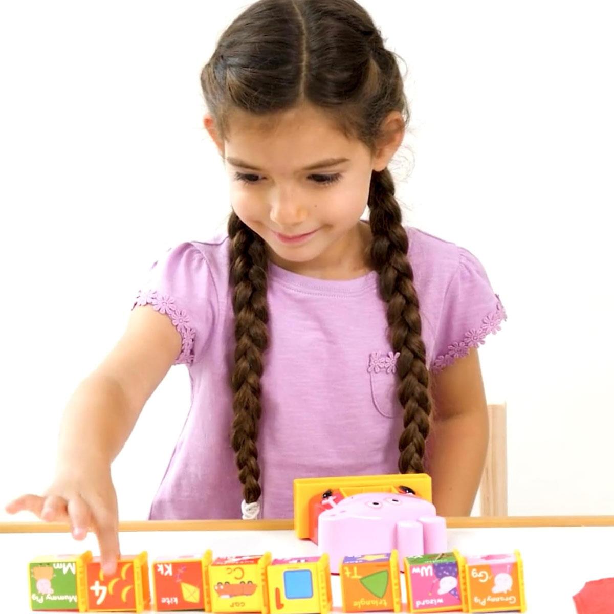 Peppa Pig Phonic Alphabet Toy - Interactive ABC Letter & Number Learning Cubes Multicolor 8-Piece Set Ages 3+ - Image 8