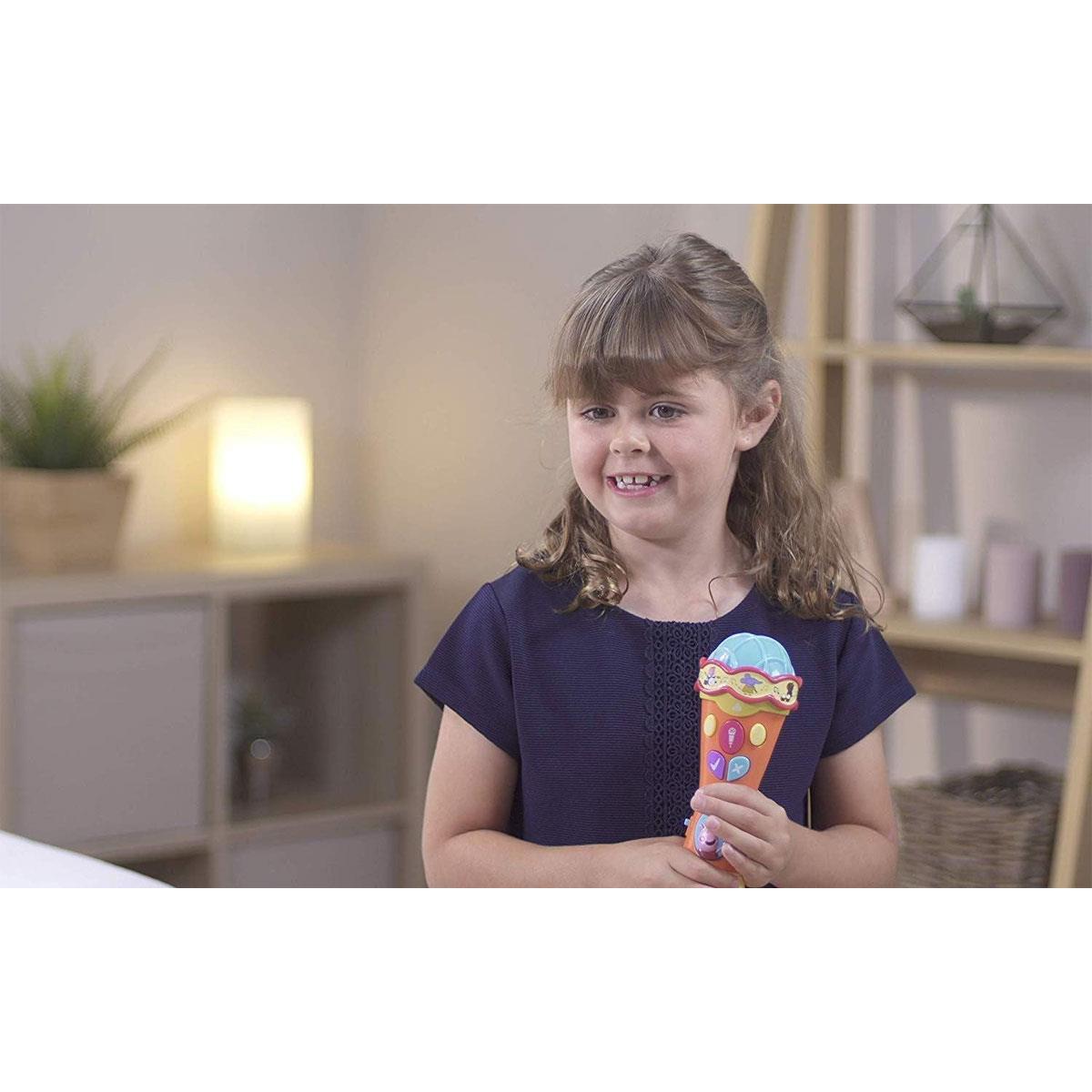 Peppa Pig Sing & Learn Microphone Electronic Toy Multicolor 7 Songs Quiz Mode Voice Amplifier Ages 2+ - Image 2