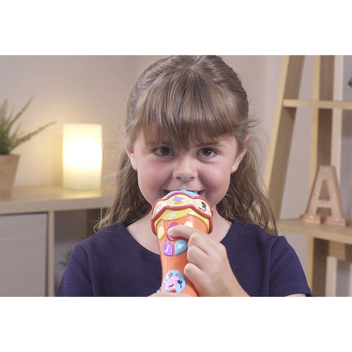 Peppa Pig Sing & Learn Microphone Electronic Toy Multicolor 7 Songs Quiz Mode Voice Amplifier Ages 2+ - Image 5