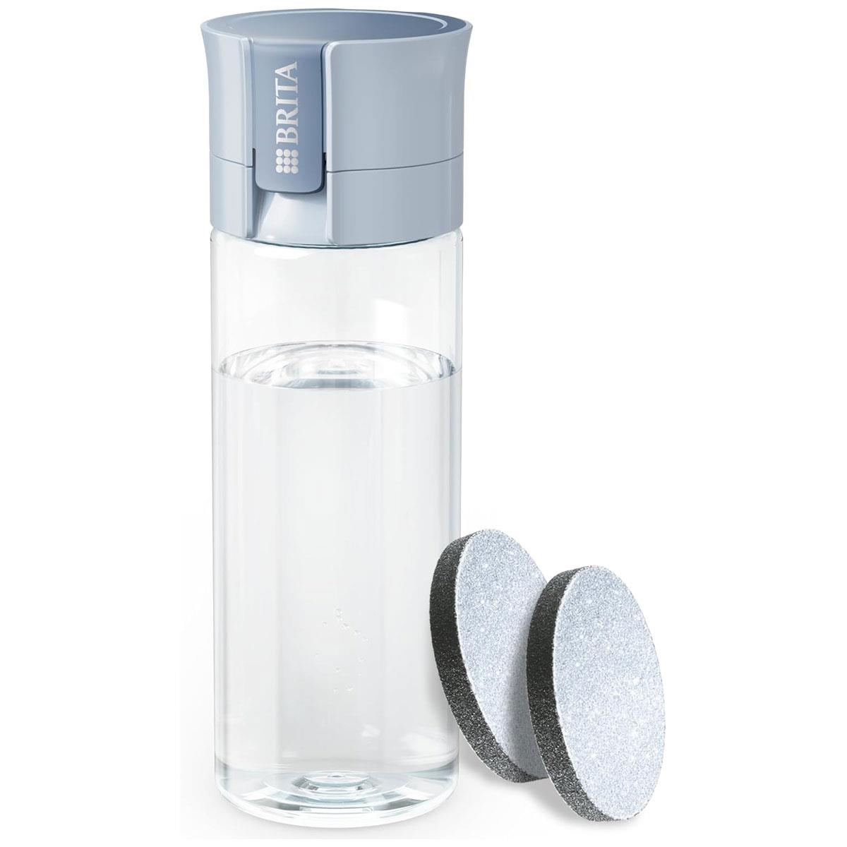 BRITA Vital Water Filter Bottle 600ml Light Blue 2 MicroDisc Filters BPA-Free Leak-Proof Portable - Image 4
