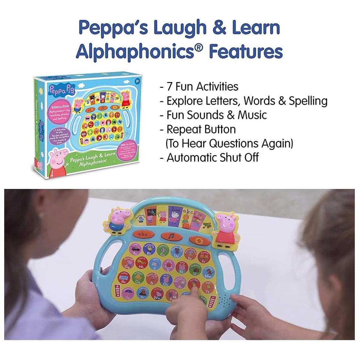 Peppa Pig Alphabet Learning Toy Laugh & Learn Alphaphonics Multicolor 7 Activities 3+ Years - Image 3
