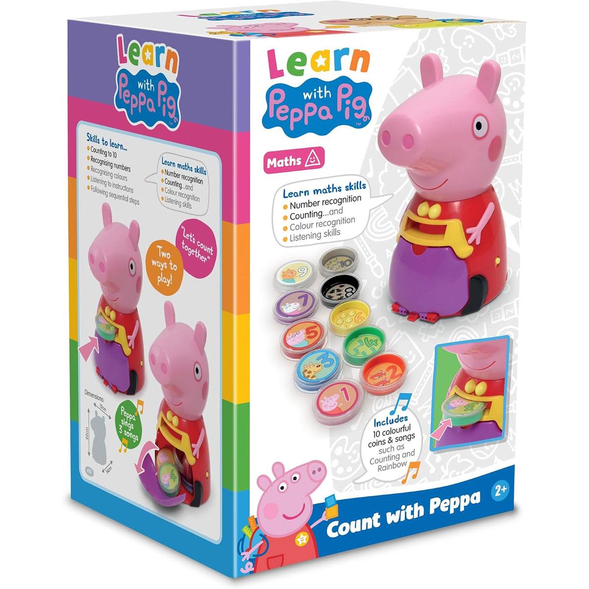 Peppa Pig Count With Peppa Interactive Learning Toy Number & Colour Recognition Counting to 10 10 Coins Multicolor 3+ Years - Image 12