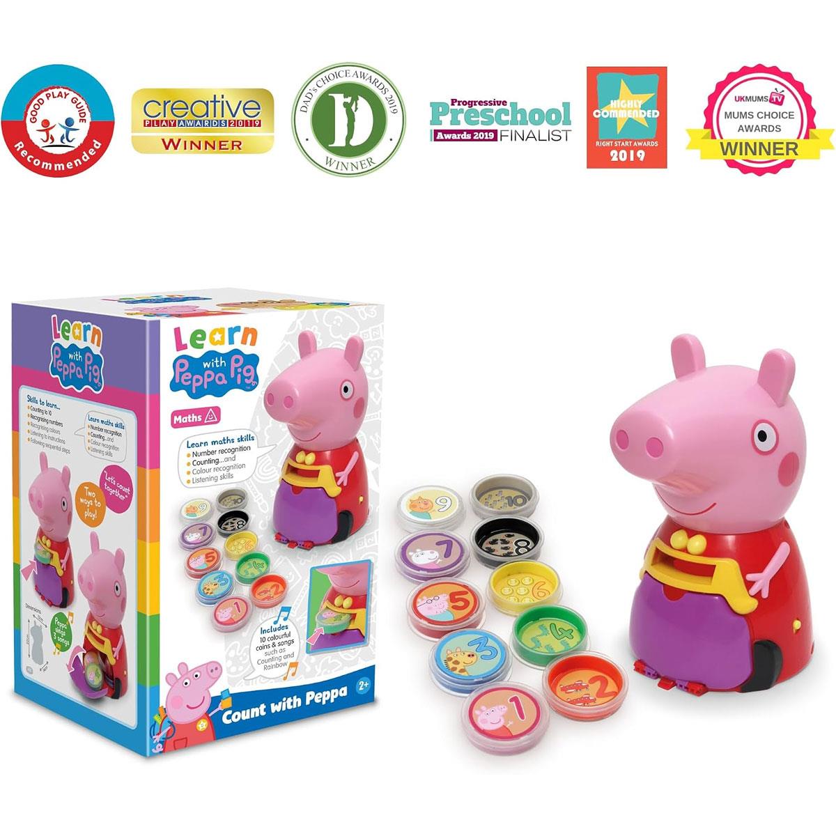 Peppa Pig Count With Peppa Interactive Learning Toy Number & Colour Recognition Counting to 10 10 Coins Multicolor 3+ Years - Image 15