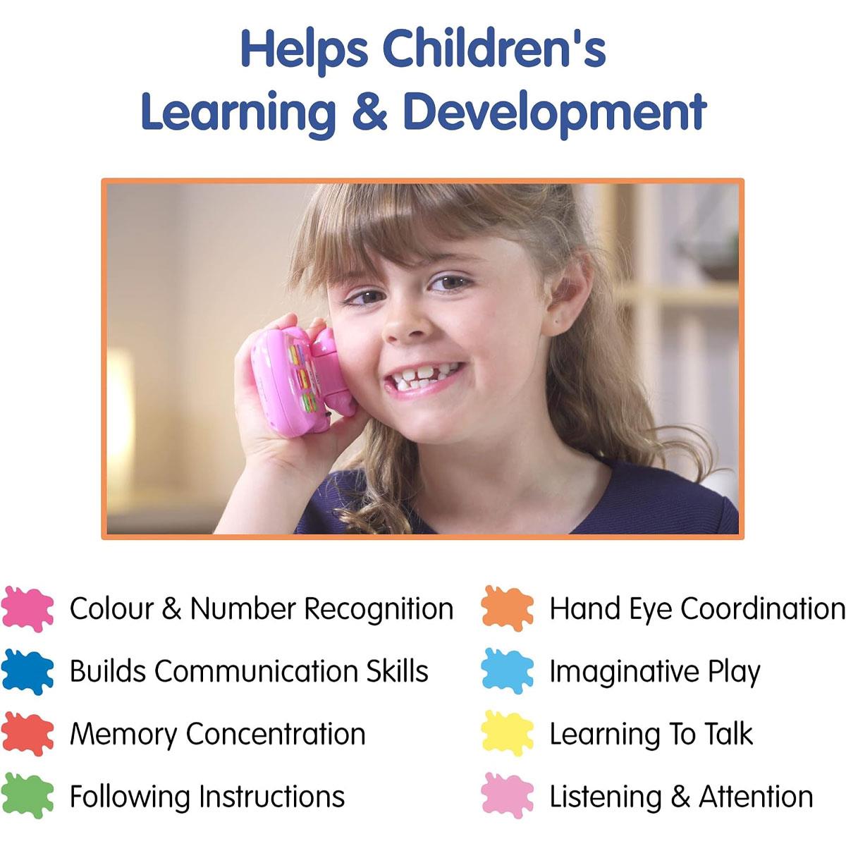 Peppa Pig Flip & Learn Toy Phone Interactive Educational Phone Colour & Number Recognition Multicolor 18 Months+ - Image 3