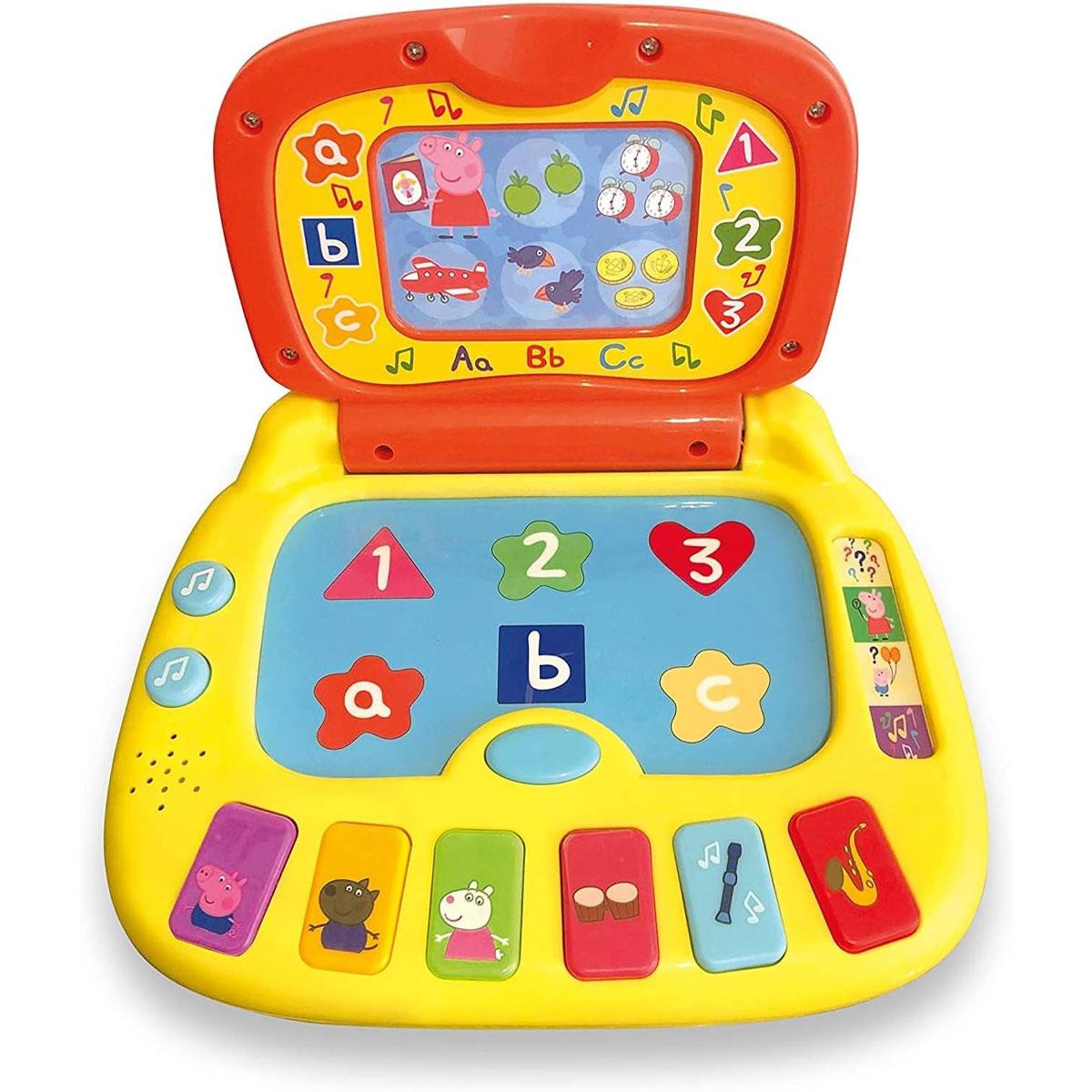 Peppa Pig Laugh & Learn Toy Laptop Interactive Learning Toy Multicolour 4 Activities Letters Numbers & Shapes 2+ Years
