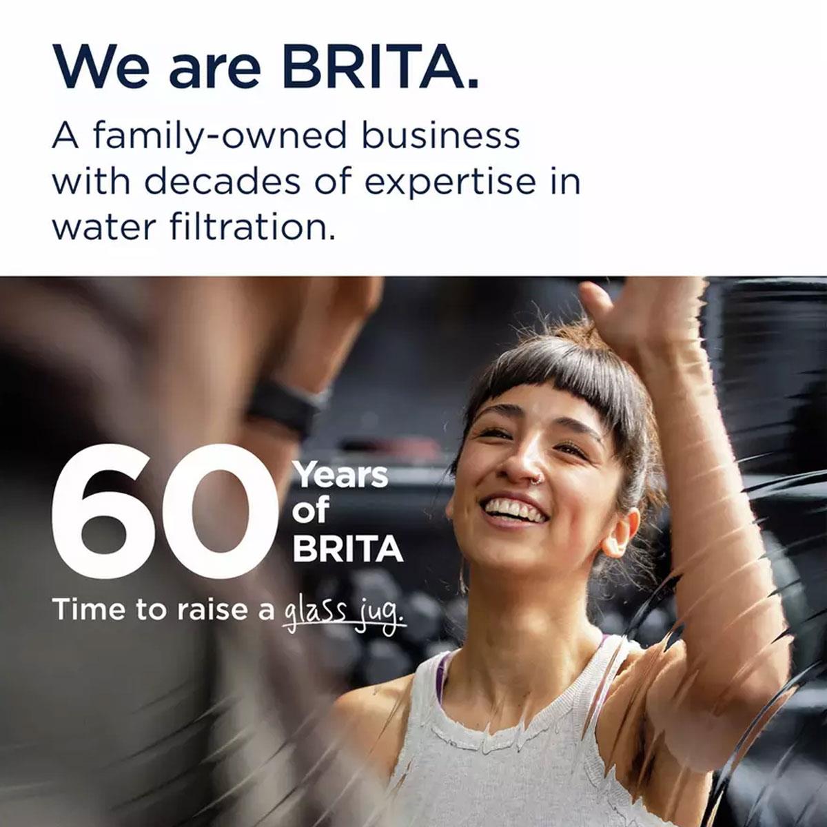 BRITA Glass Water Filter Jug 2.5L Green & White Borosilicate Glass Smart Light LED MAXTRA PRO Cartridge - Image 9
