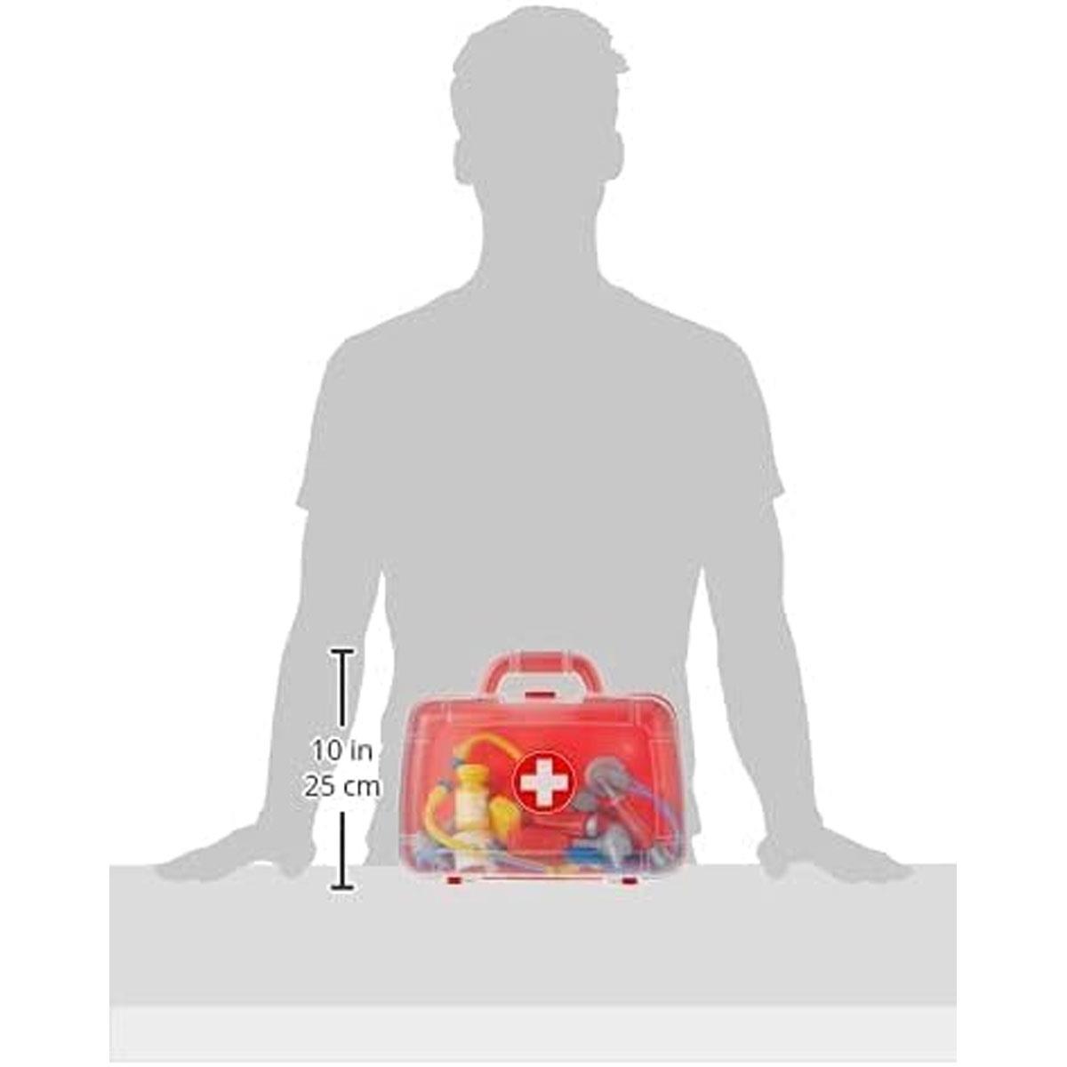 Peterkin Doctor Playset 11-Piece Medical Carry Case Toy Plastic Role Play Kit Multicolor Ages 3+ - Image 2