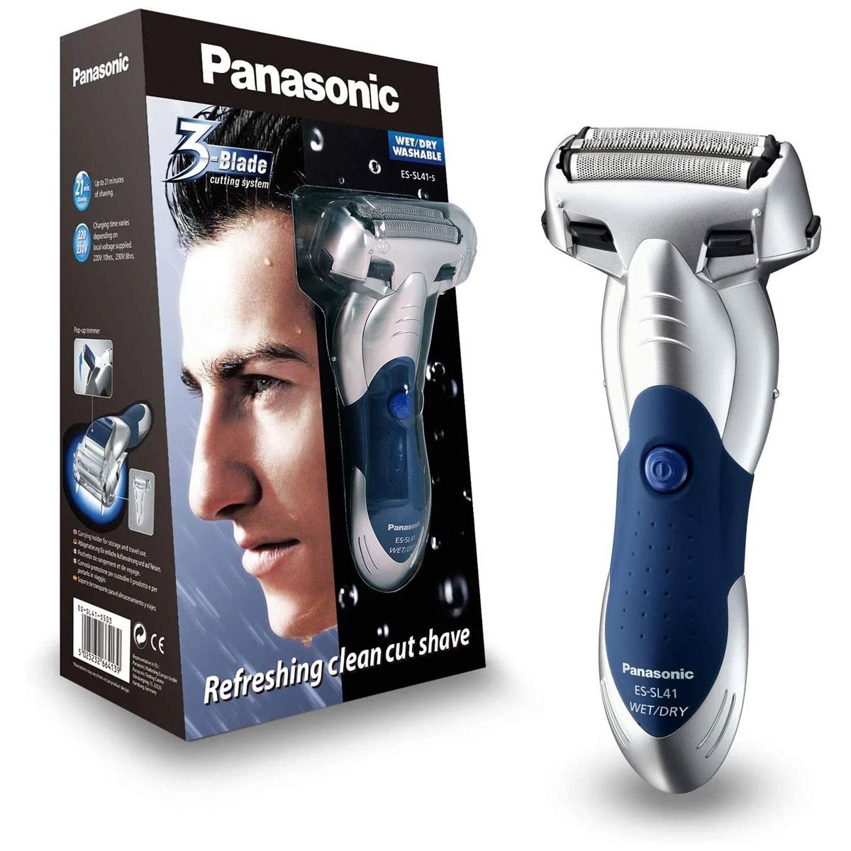 Panasonic Milano 3 Blade Wet & Dry Electric Shaver for Men Cordless Silver with Pop-Up Trimmer