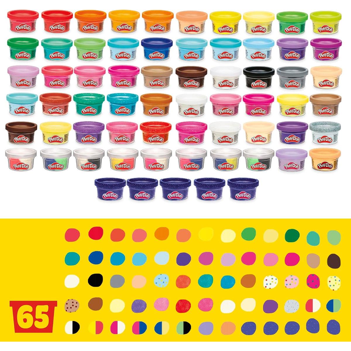 Play-Doh Modeling Compound Ultimate Color Collection 65-Pack 28 g Cans Assorted Colors Ages 3+ - Image 3