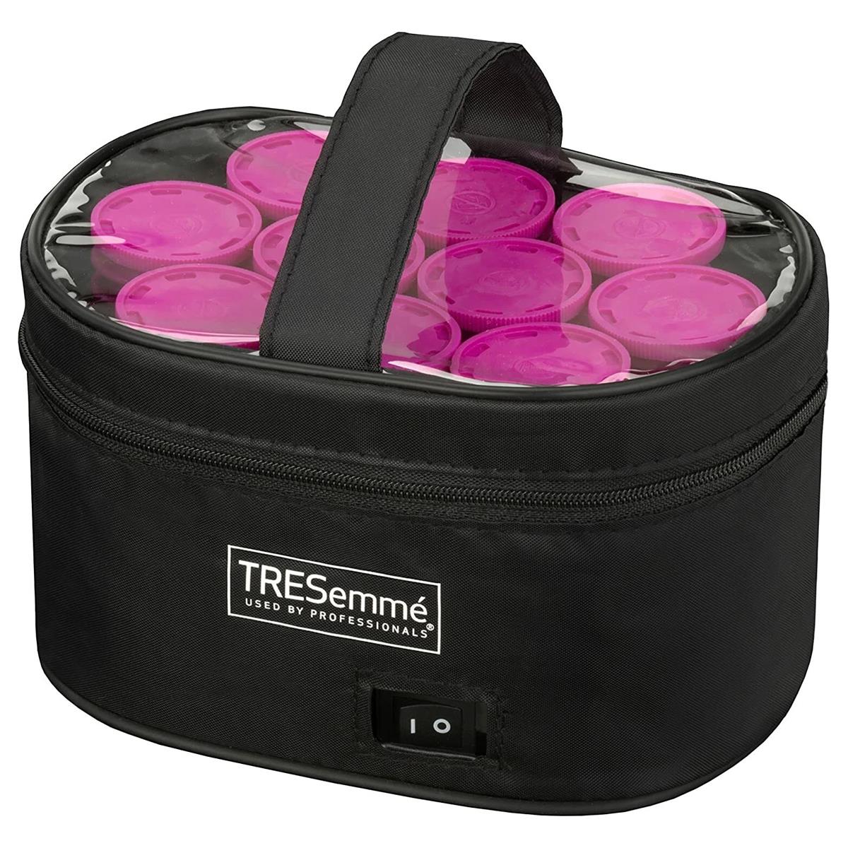 TRESemme Volume Heated Rollers 32mm 10 Piece Pink Set 125°C Dual Voltage Metal Pins And Storage Pouch - Image 2