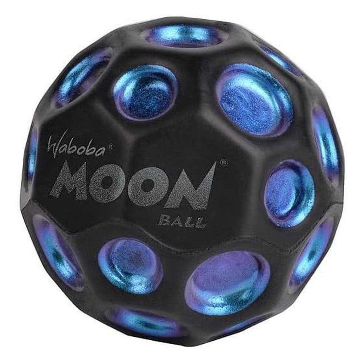 Waboba Hyper Bouncing Moon Ball Dark Side of Moon 63mm Plastic White One Size
