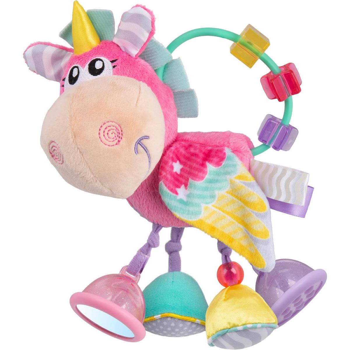 Playgro Unicorn Activity Rattle Clip Clop Pink Baby Teething & Sensory Toy 3+ Months