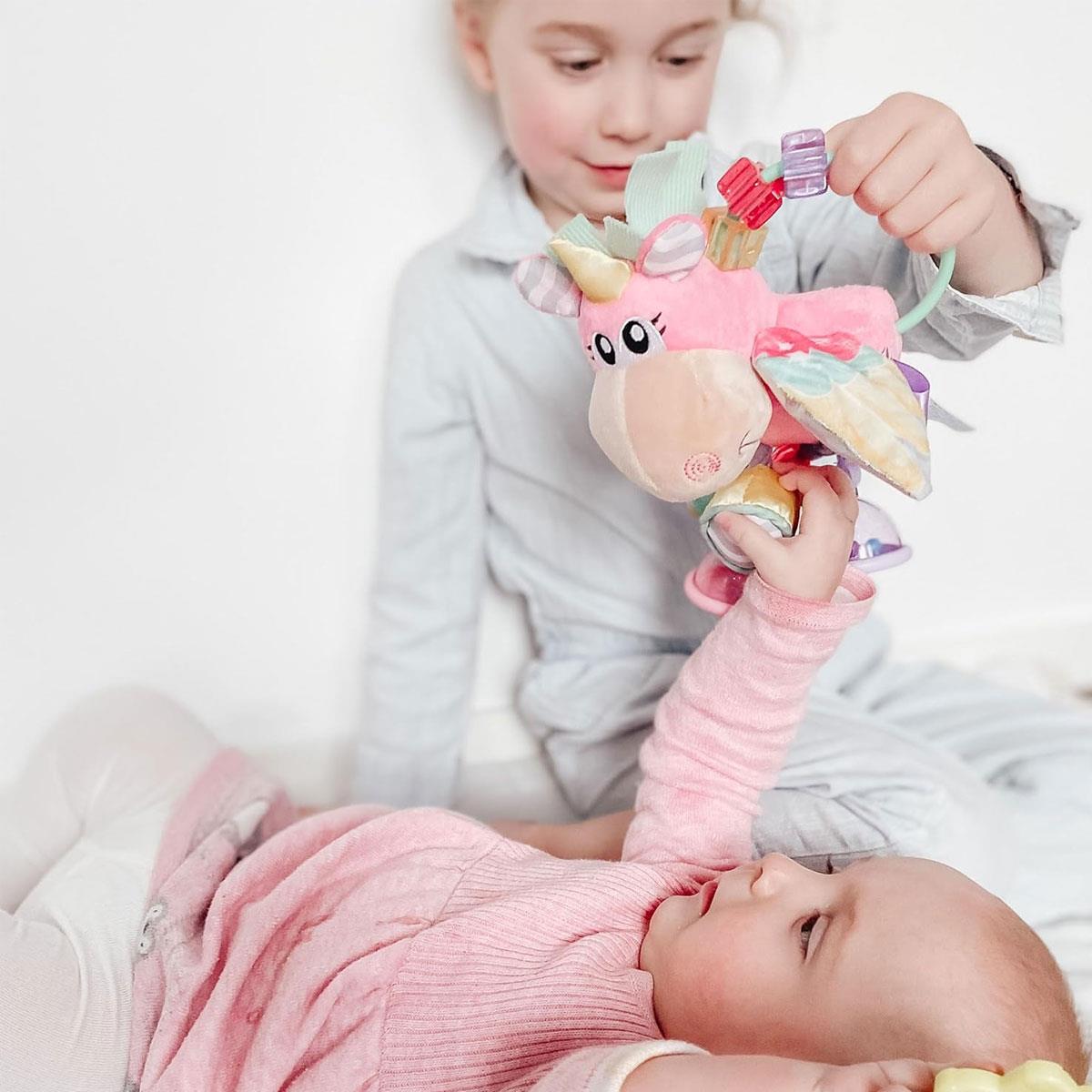 Playgro Unicorn Activity Rattle Clip Clop Pink Baby Teething & Sensory Toy 3+ Months - Image 7