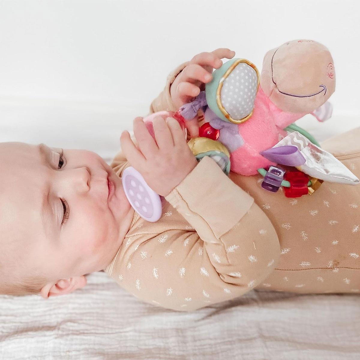 Playgro Unicorn Activity Rattle Clip Clop Pink Baby Teething & Sensory Toy 3+ Months - Image 8