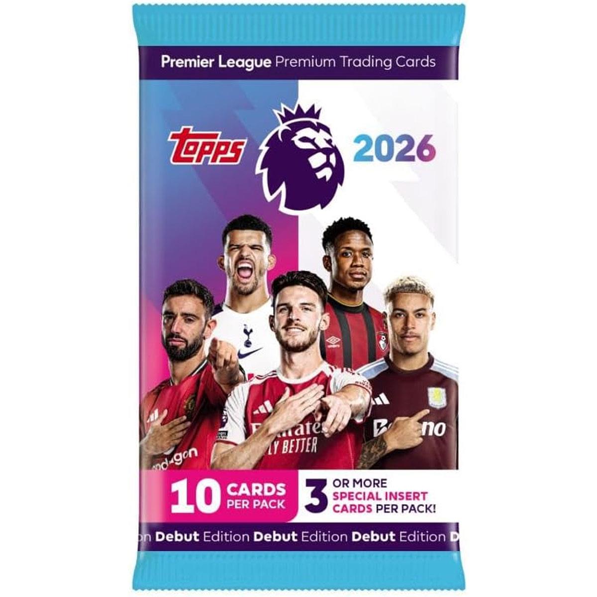 Topps Premier League 2025/26 Debut Edition Football Trading Cards Pack – 10 Cards with 3+ Special Inserts - Image 2
