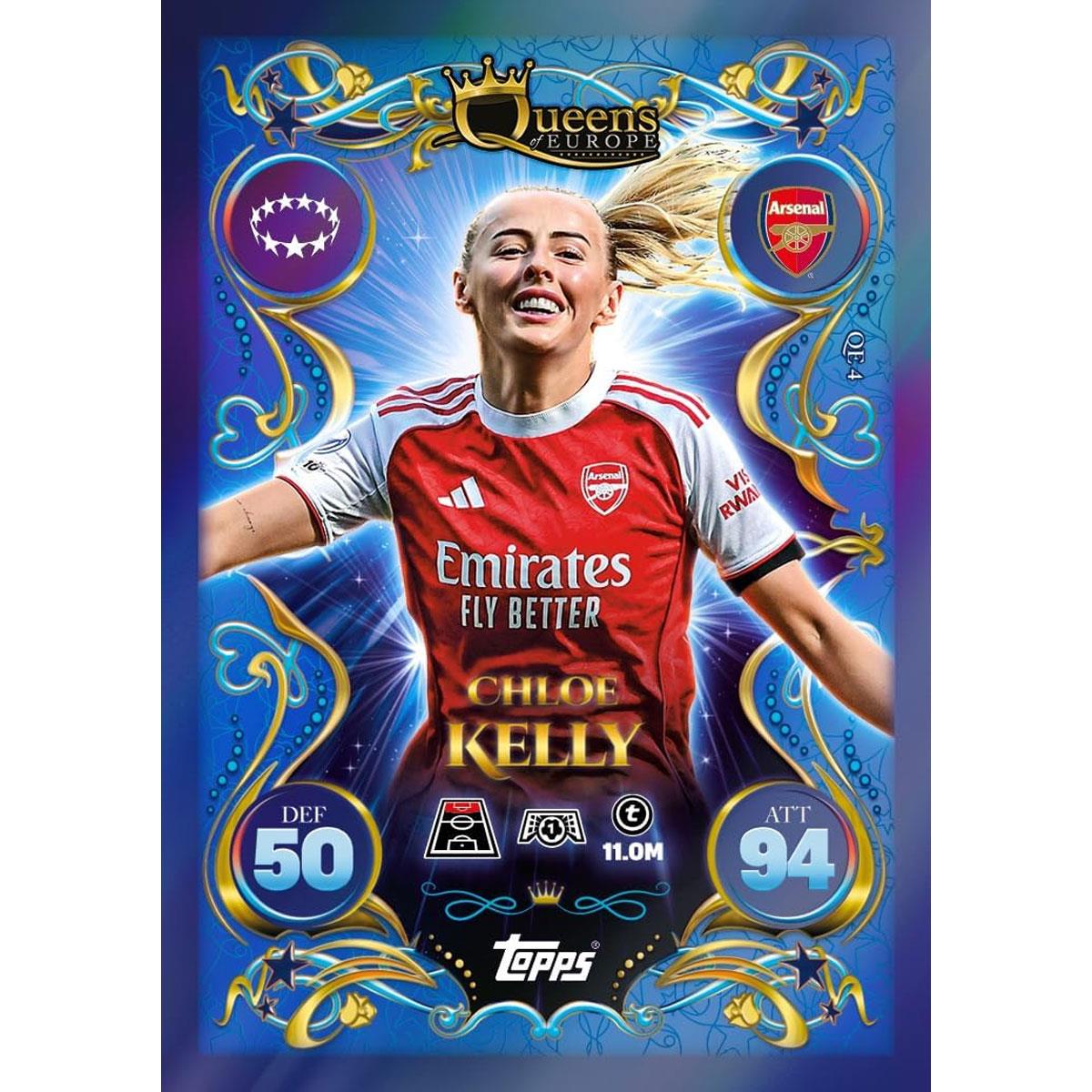 Topps Match Attax UEFA Club Competitions 2025/26 Update Eco Pack 3 Queens of Europe 41 Cards Star Girl LE - Image 4