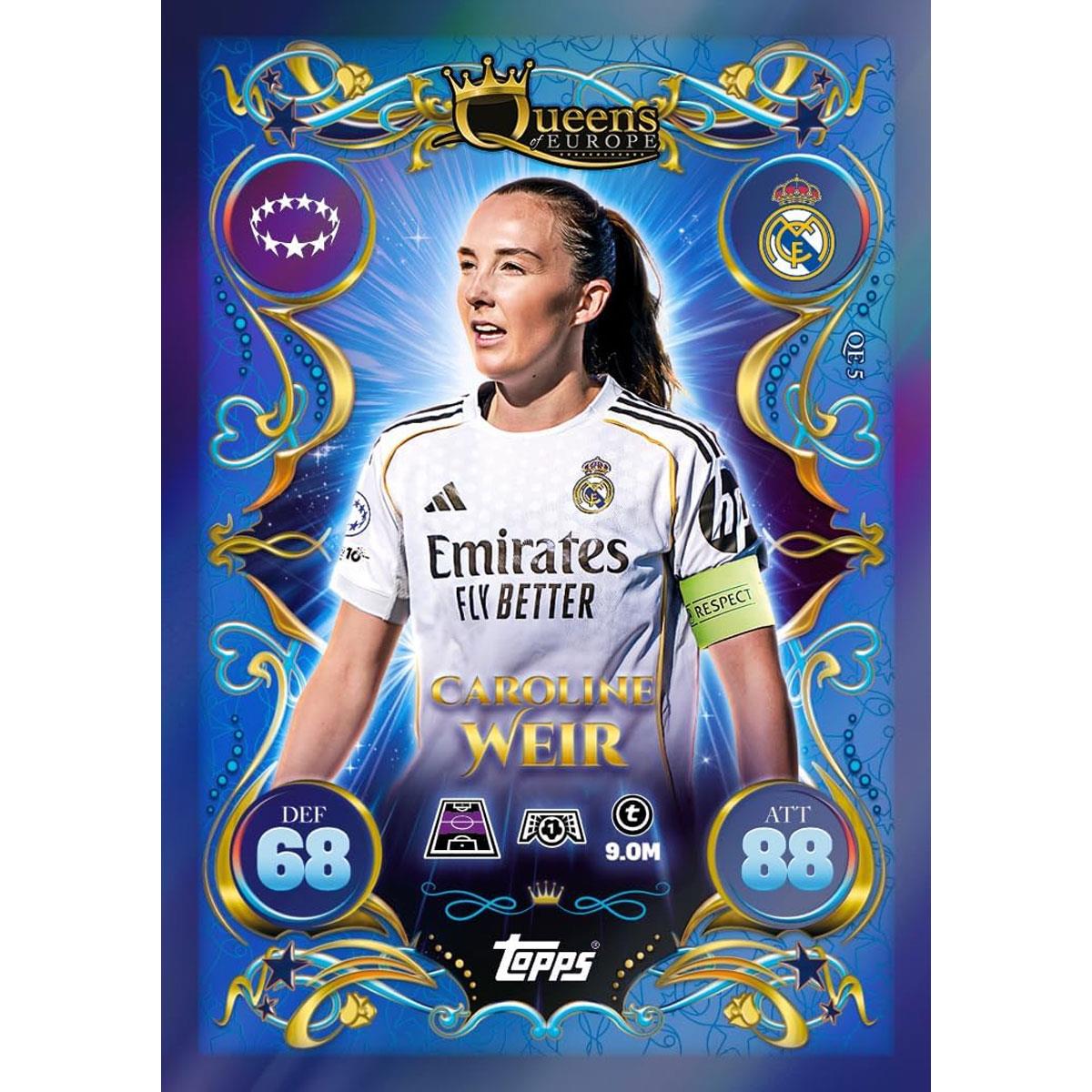 Topps Match Attax UEFA Club Competitions 2025/26 Update Eco Pack 3 Queens of Europe 41 Cards Star Girl LE - Image 5