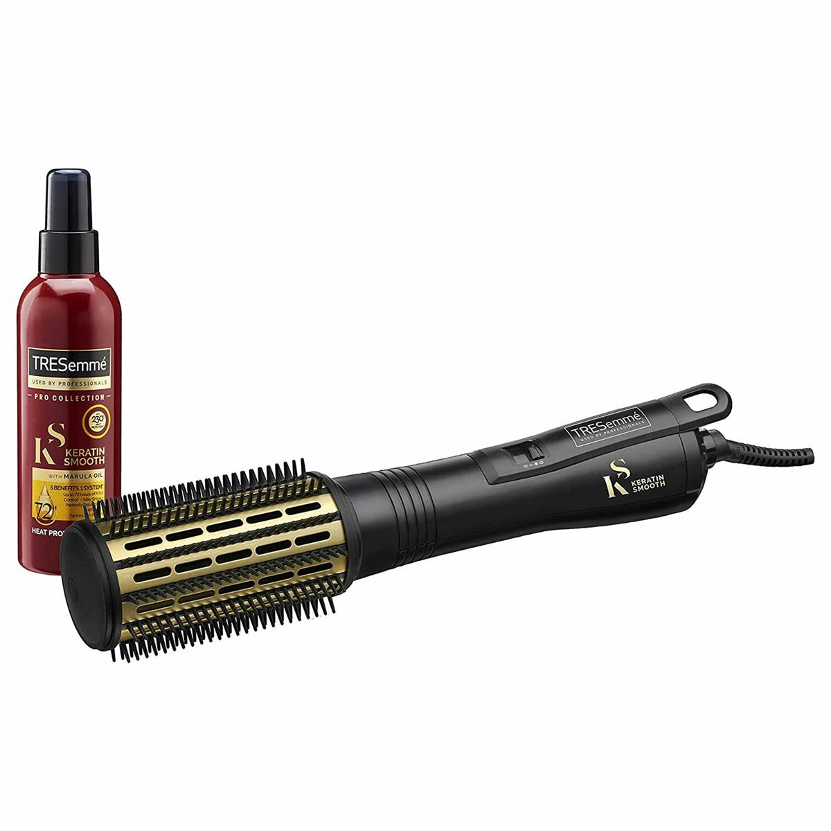 TRESemme Keratin Smooth Volume Hot Air Styler 700W Heat Settings 200ml Spray Set - Image 2