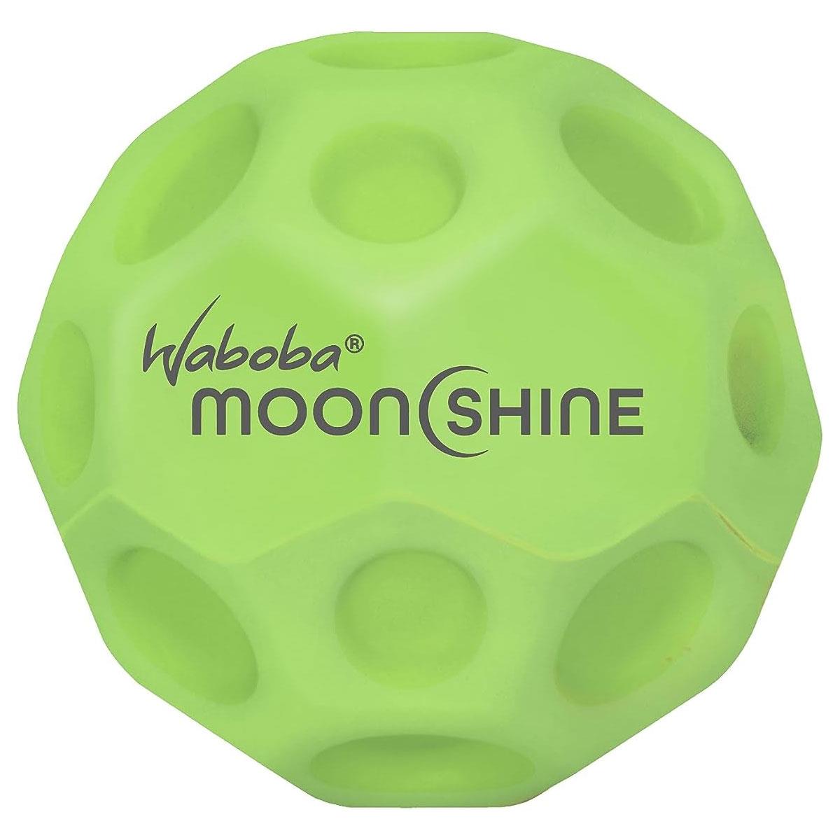 Waboba Moonshine Light Up Bouncy Ball Green PU LED Moon Ball 60 mm One Size Kids