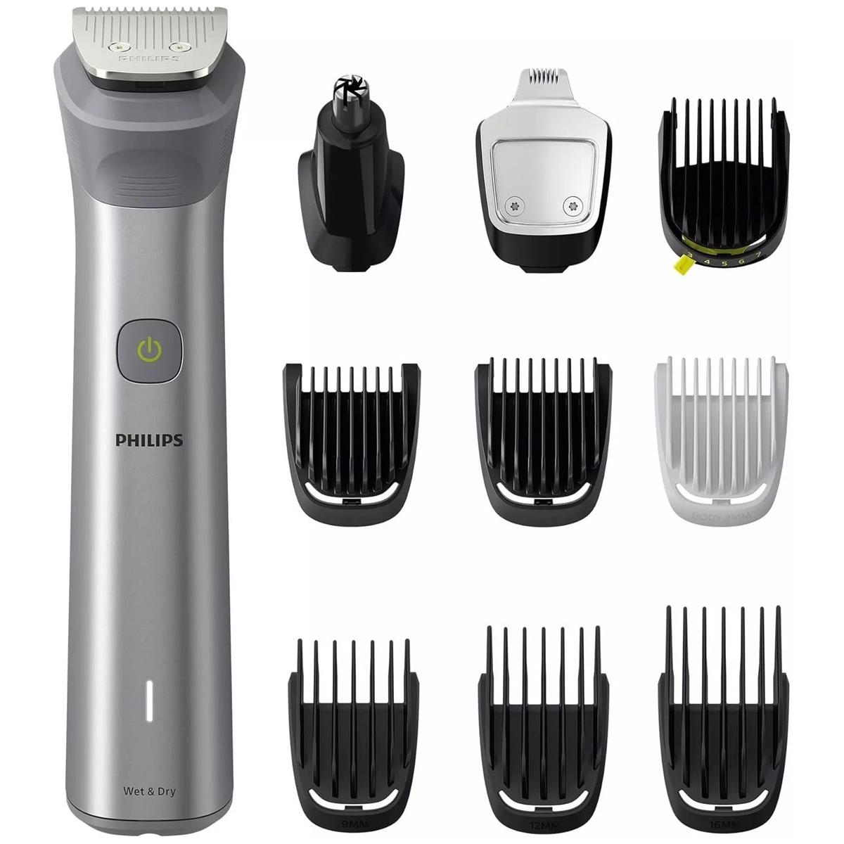 Philips Series 5000 10 In1 Beard Hair And Body Trimmer Kit Self Sharpening Stainless Steel Blades - Image 4