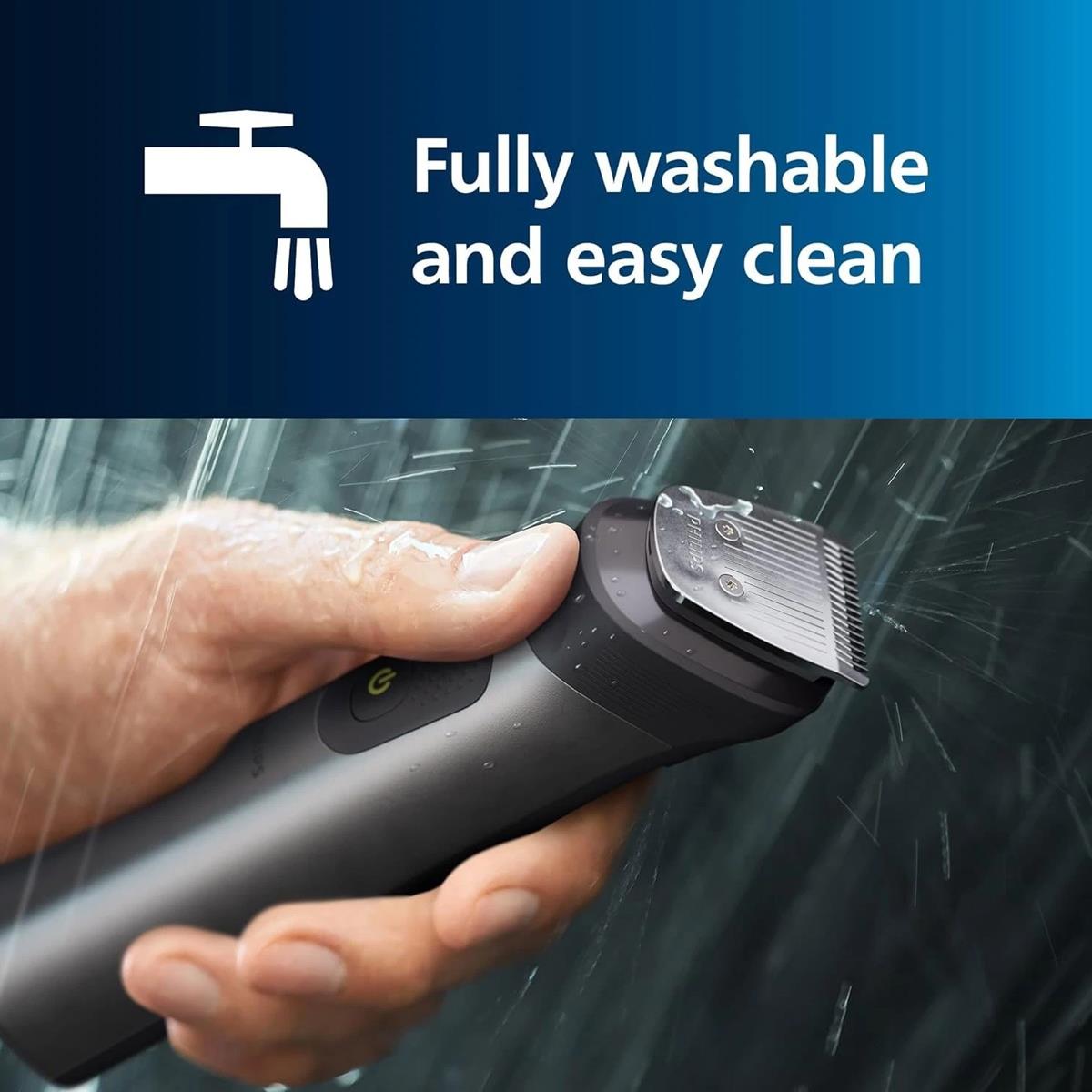 Philips Series 7000 15 In1 Multigroomer Beard Hair And Body Trimmer 26 Length Settings 0.5 - 20mm Brushed Chrome - Image 6
