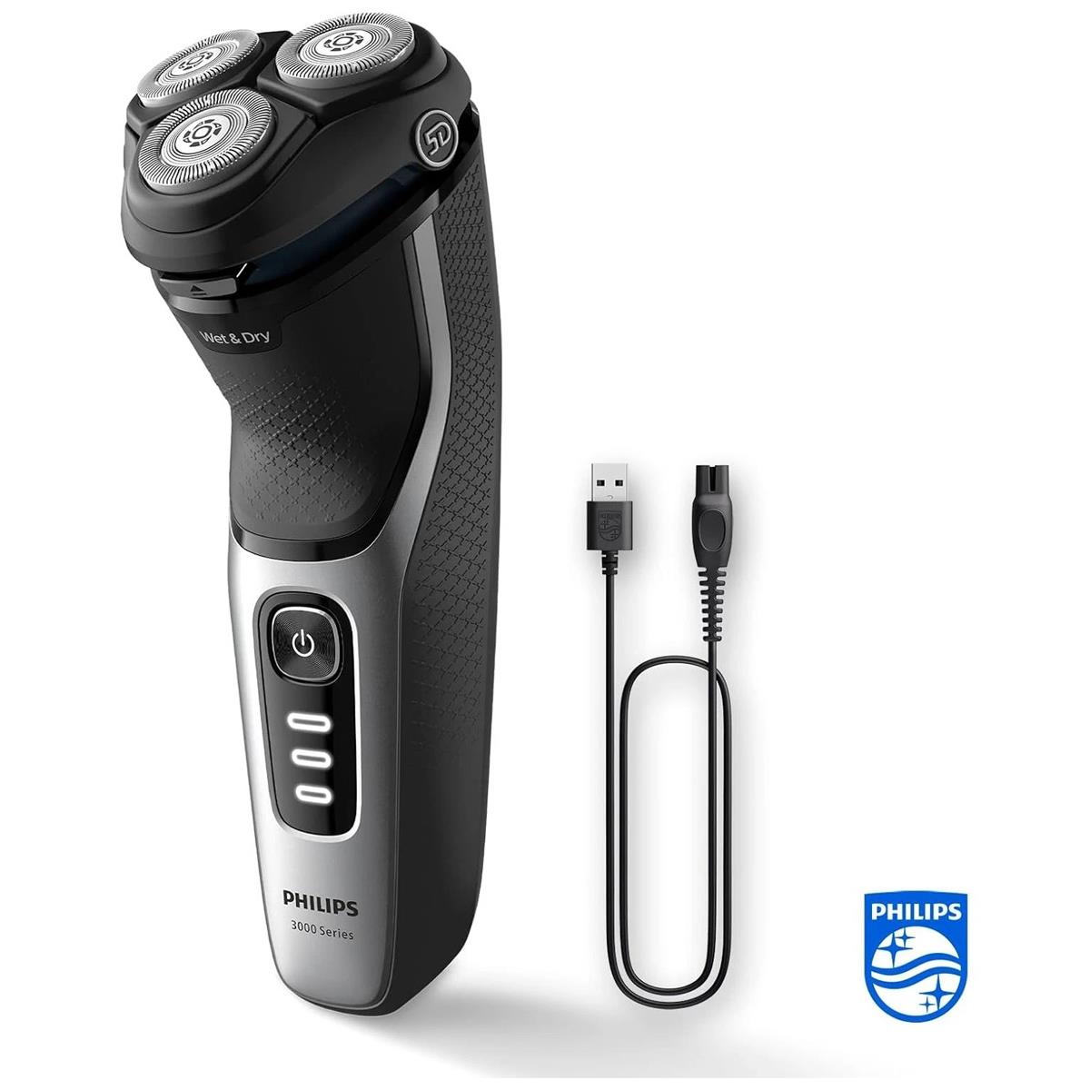 Philips 3000 Series Wet And Dry Electric Shaver SkinProtect Technology 60 Min Cordless Pop Up Trimmer Space Grey - Image 2