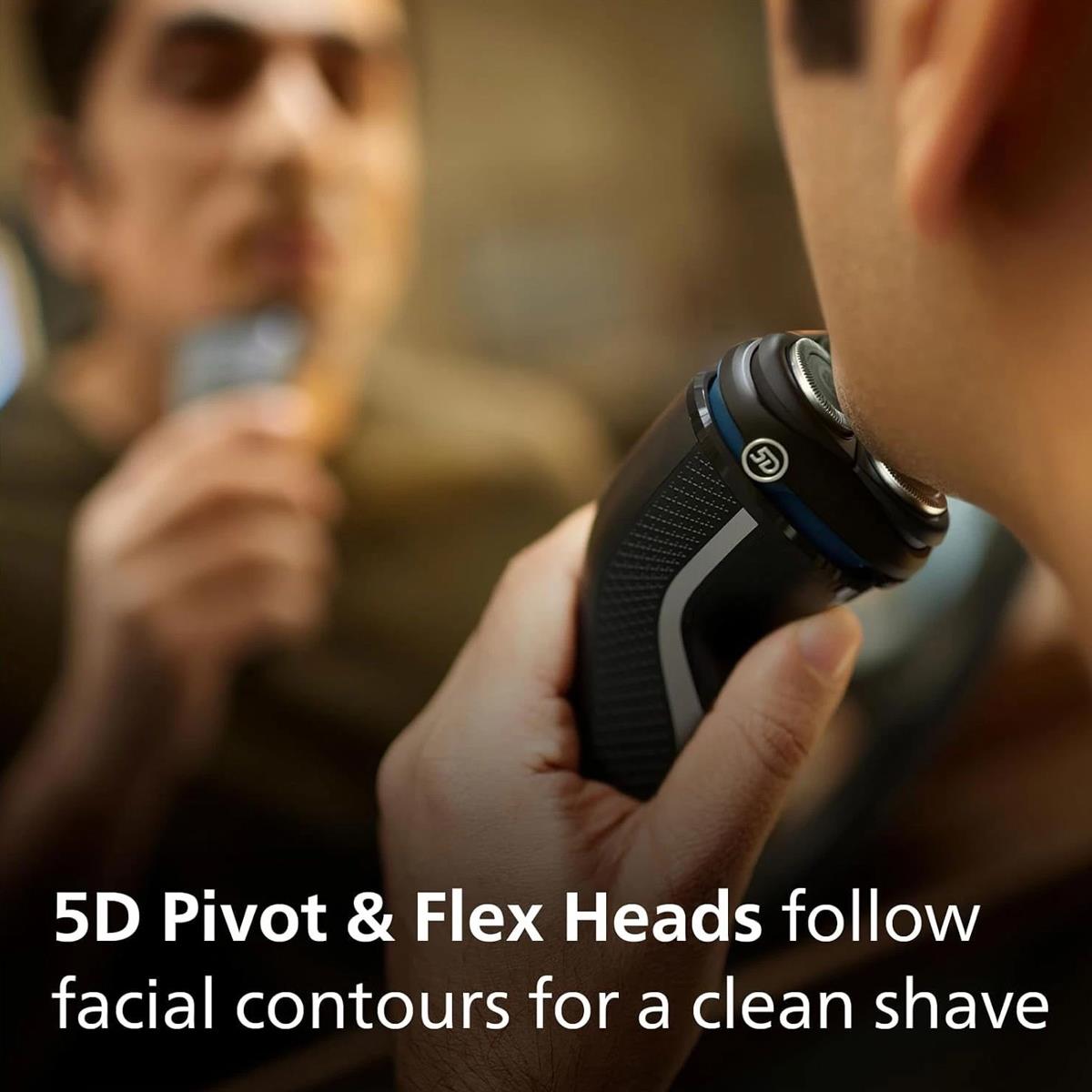 Philips 3000 Series Wet And Dry Electric Shaver SkinProtect Technology 60 Min Cordless Pop Up Trimmer Space Grey - Image 5