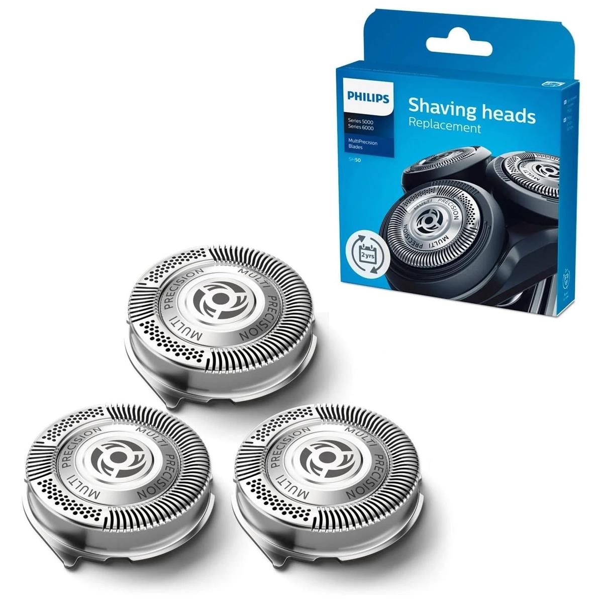 Philips Replacement Shaving Heads Series 5000 3 MultiPrecision Heads Stainless Steel Blades - Image 2