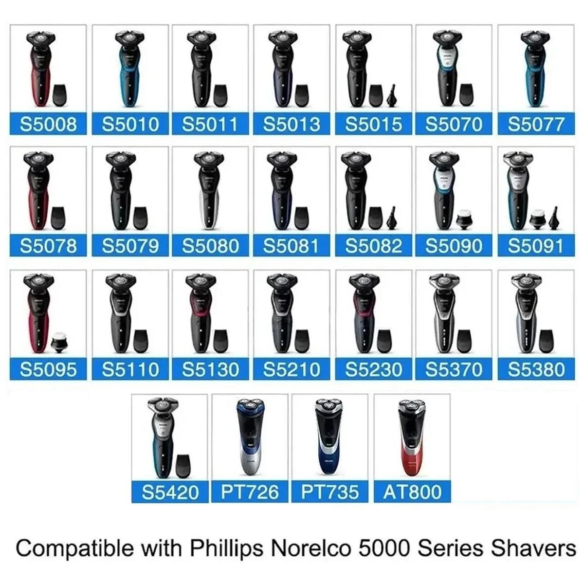 Philips Replacement Shaving Heads Series 5000 3 MultiPrecision Heads Stainless Steel Blades - Image 4