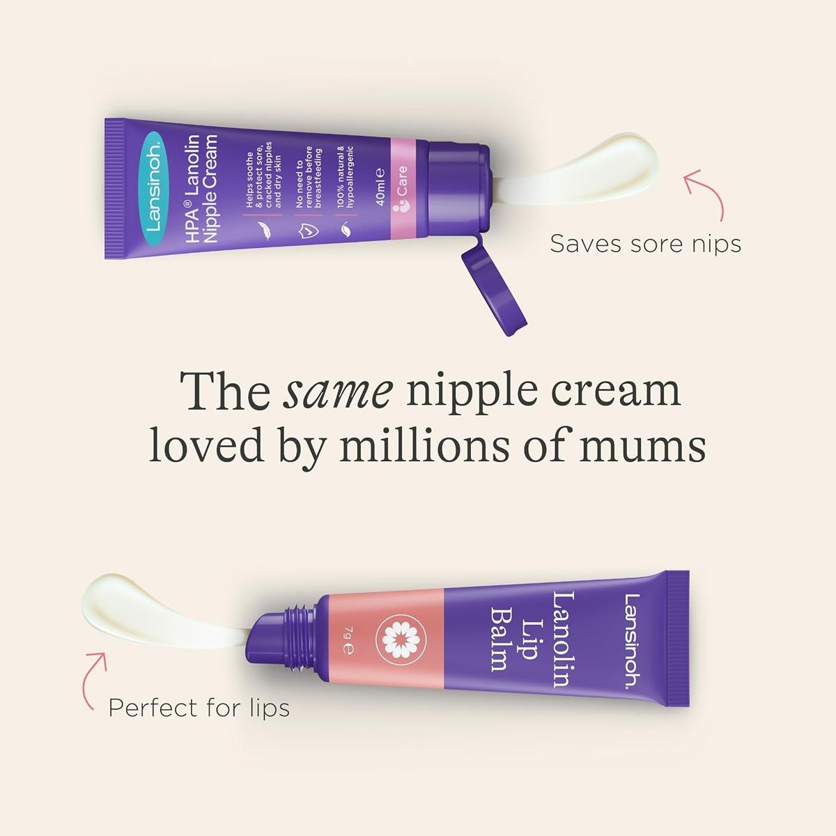 Lansinoh Lanolin Lip Balm For Dry Cracked Lips 100% Natural Lanolin Fragrance Free Hypoallergenic 7ml - Image 5